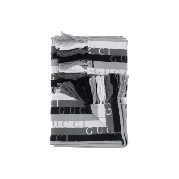 GUCCI Knit Scarves Men Light Gray