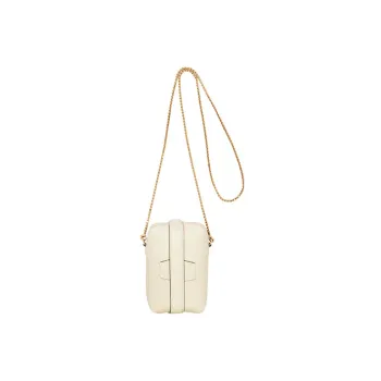 Valextra Tric Trac Calfskin Box Bag Handbag Shoulder Bag Crossbody Bag Extra Mini Women's White