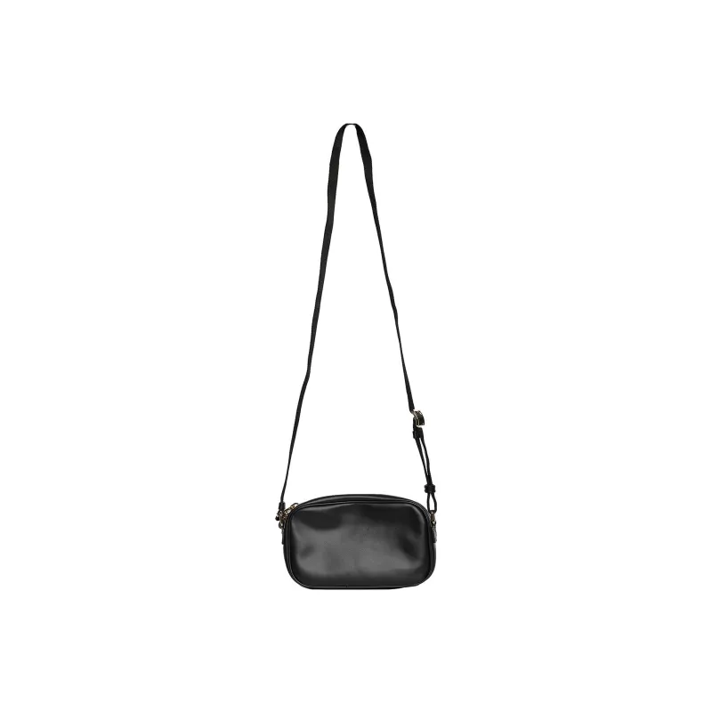 MOSCHINO Cow Leather Camera Bags Crossbody Bag Shoulder Bag Men's Black-3