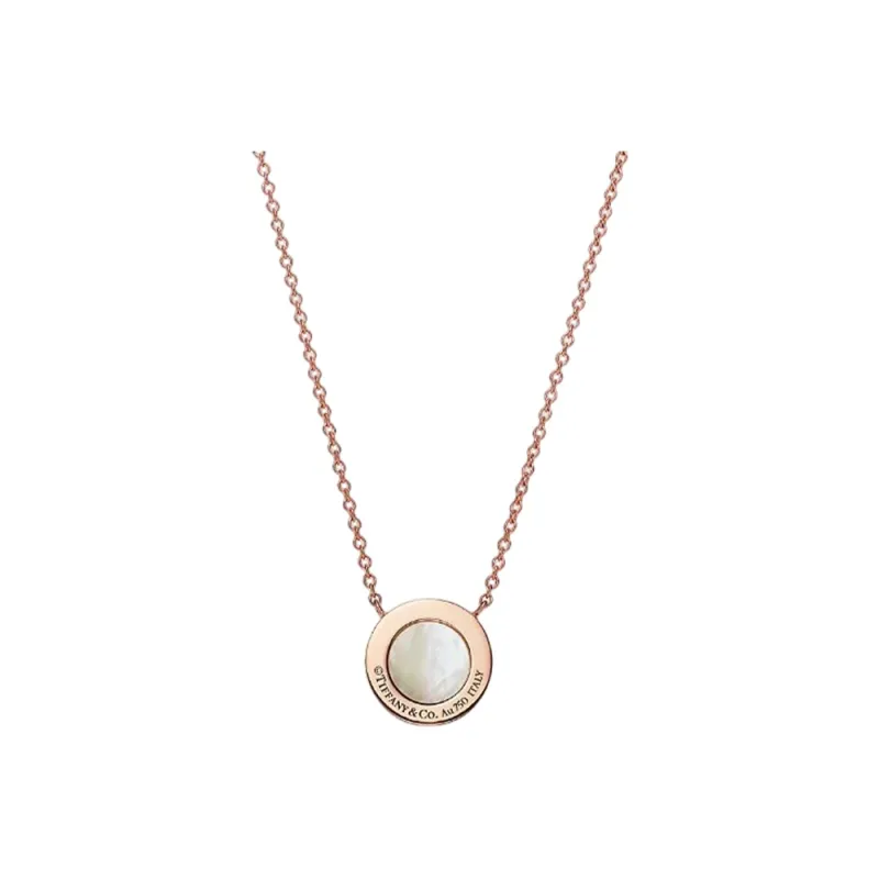 TIFFANY & CO. T Necklaces Women's Rose Gold-1