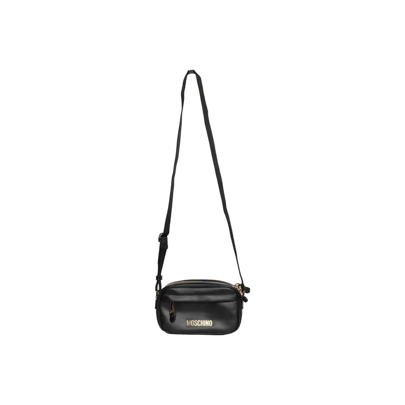 MOSCHINO Cow Leather Camera Bags Crossbody Bag Shoulder Bag Men's Black-1