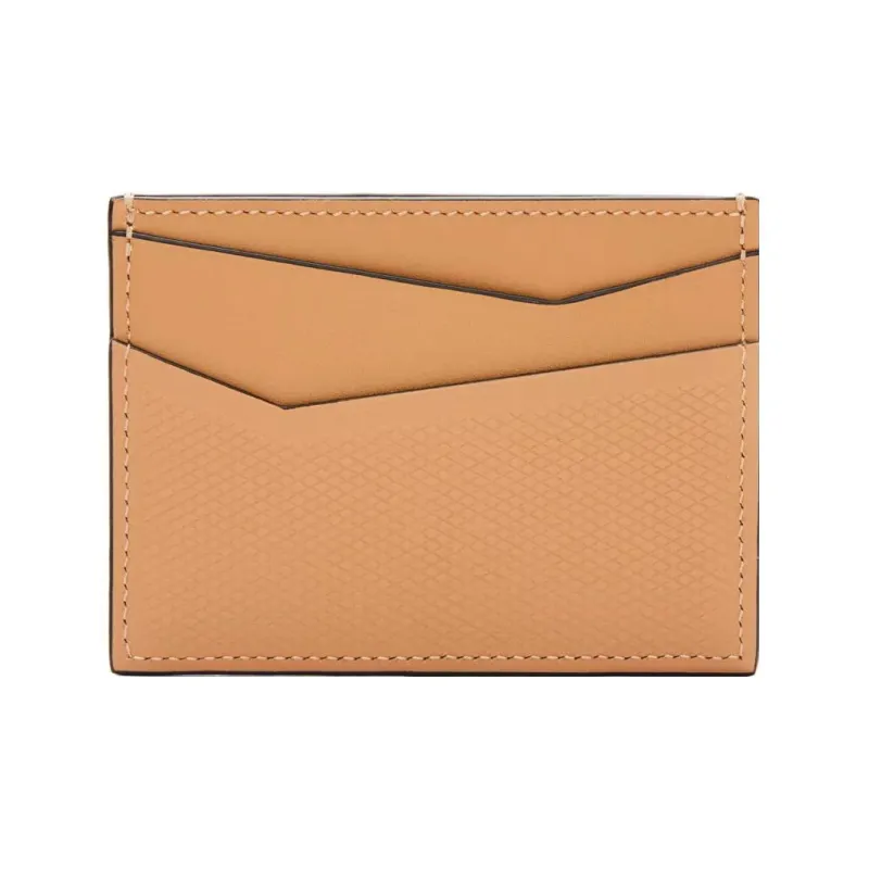 LOEWE Puzzle Cow Leather Card Holder Men's Warm Sand-6