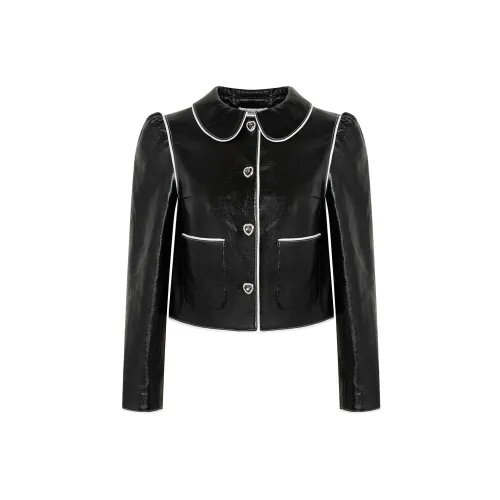 Maison Wester Cropped Coats Women's Black