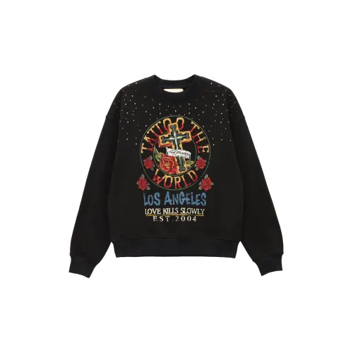 Ed Hardy Sweatshirts Women's Black E1ODW006