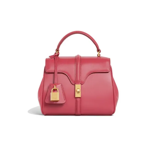 celine Camarat 16 Cow Leather Shoulder Bag Crossbody Bag Handbag Mini Women's Candy Color/Pink