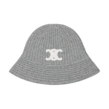 CELINE 10s Triomphe Cashmere Bucket Hat