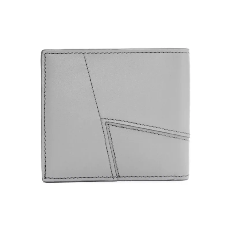 LOEWE Puzzle Smooth Cow Leather Wallet Men's Asphalt Gray-1