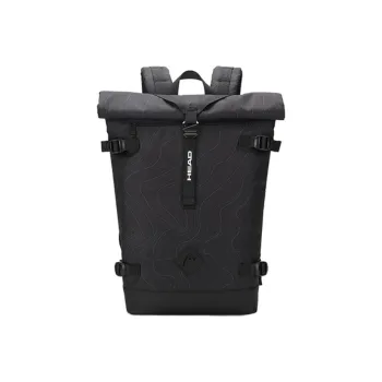 HEAD Fabric Laptop Backpack Large Size Unisex Black Light Gray Dark Khaki Fabric Color
