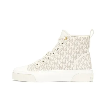 MICHAEL KORS Gertie High Top Stylish Skateboarding Shoes Women's Vanilla White