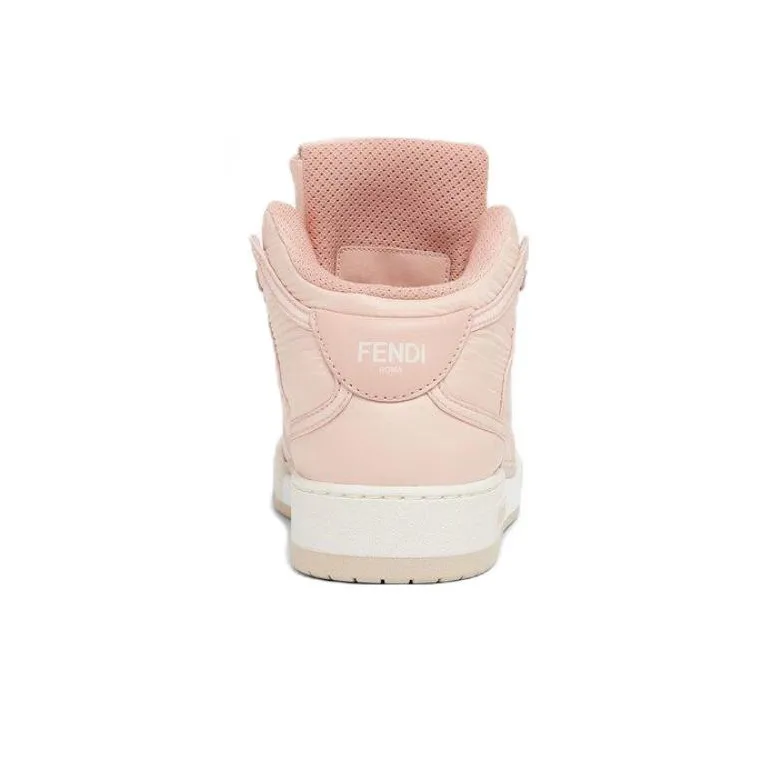 FENDI Logo Embossed High Top Sneakers Women's-4