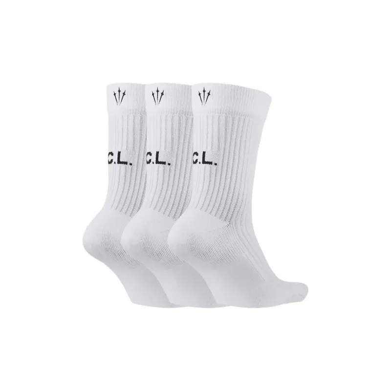 Nike X Nocta Crew Pack Of 3 Socks White-2