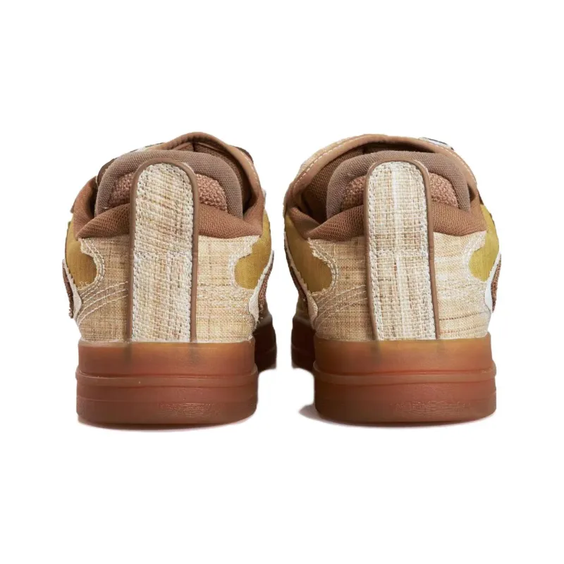 LiNing Wave Pro Ramie Slip-Resistant Cushioning Wear-Resistant Low-Top Skateboard Shoes Men's Beige Brown-3