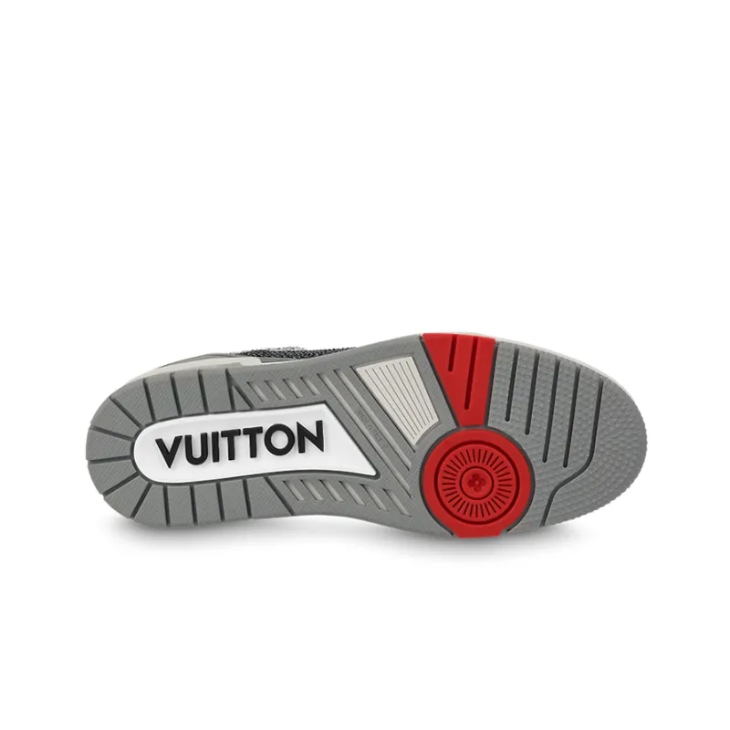 LOUIS VUITTON Trainer Sneakers 'Grey Black Crystals'-4