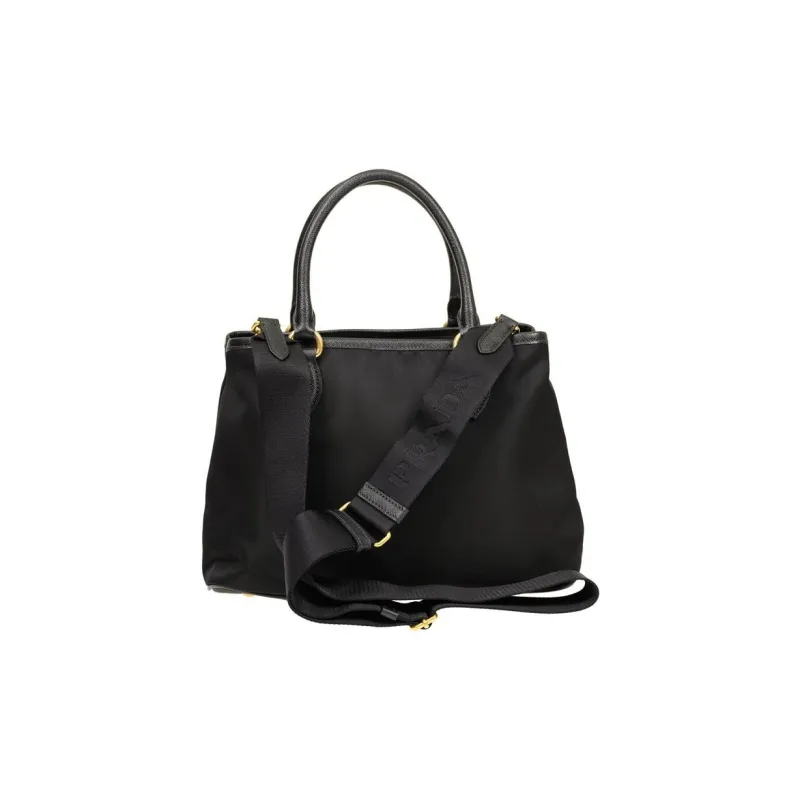 PRADA Nylon Tote Bag, Shopping Bag, Shoulder Bag, Crossbody Bag, Handbag Regular Women's Black-2
