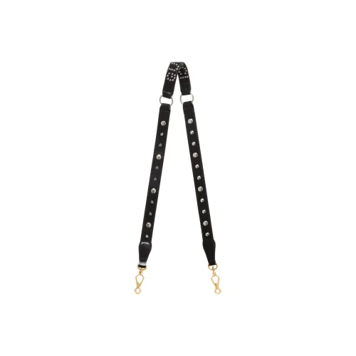 GUCCI Leather Shoulder Strap Bag Straps Women's Black