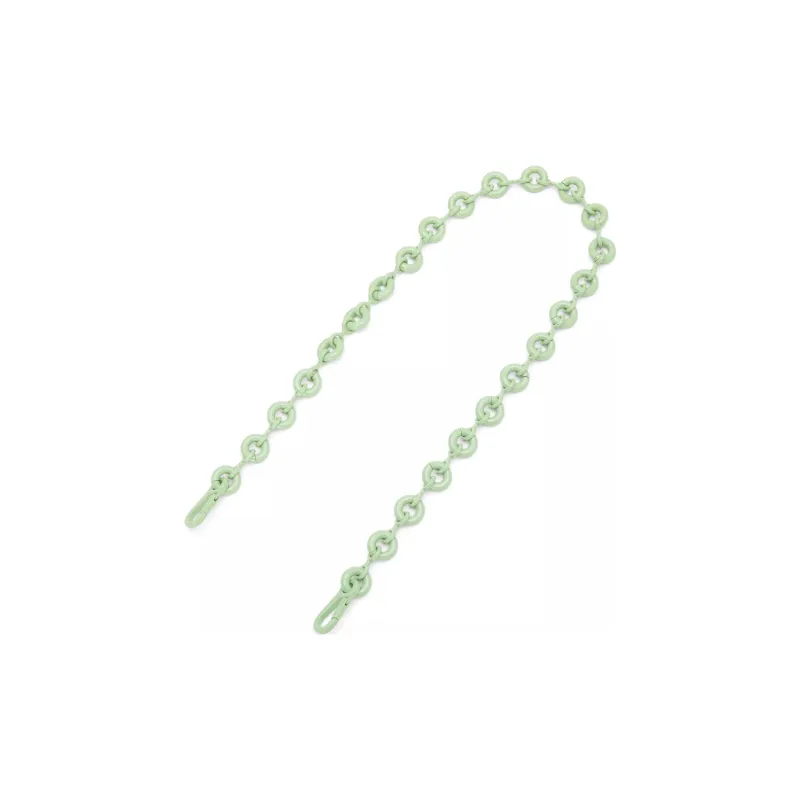 LOEWE Brass Chain Strap Bag Women's Okra Green Glaze-0