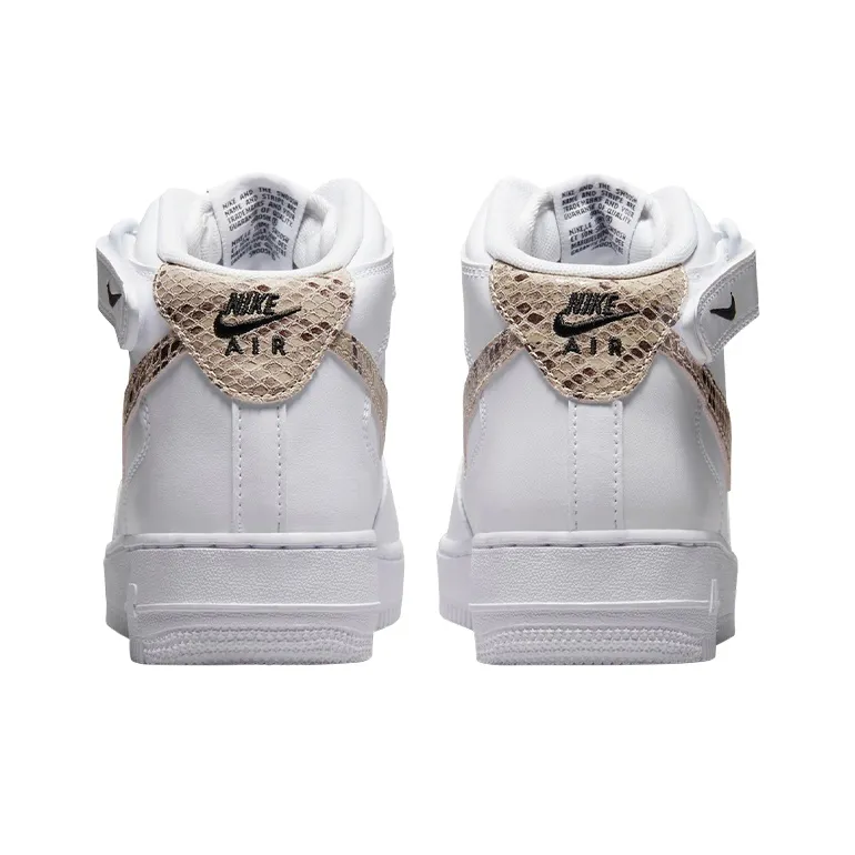 Nike Air Force 1 '07 Mid White Snake Swoosh Women's-3