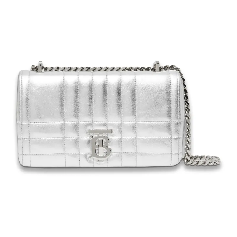 Burberry Small Lola Quilted Metallic Leather Bag-1