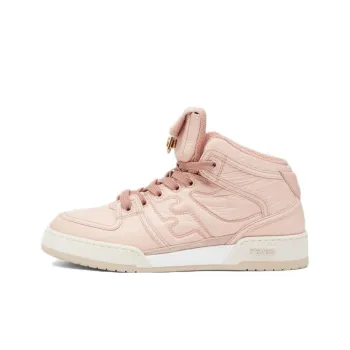FENDI Logo Embossed High Top Sneakers Women's