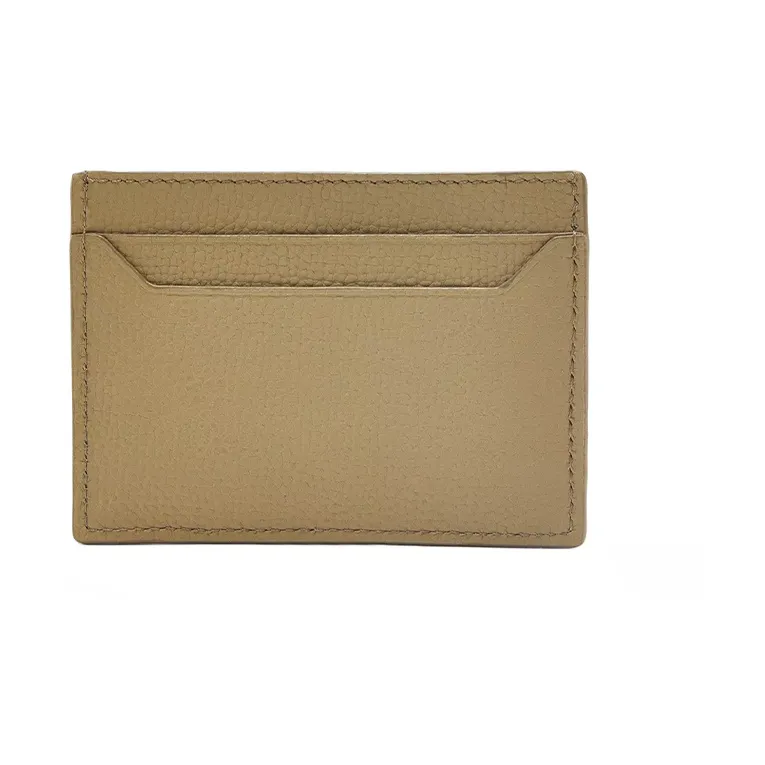 LOEWE Anagram Pebbled Cow Leather Card Holder Women's Daylily Green-2