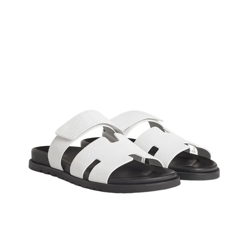 HERMES Chypre Stylish Sandal Men's White-2