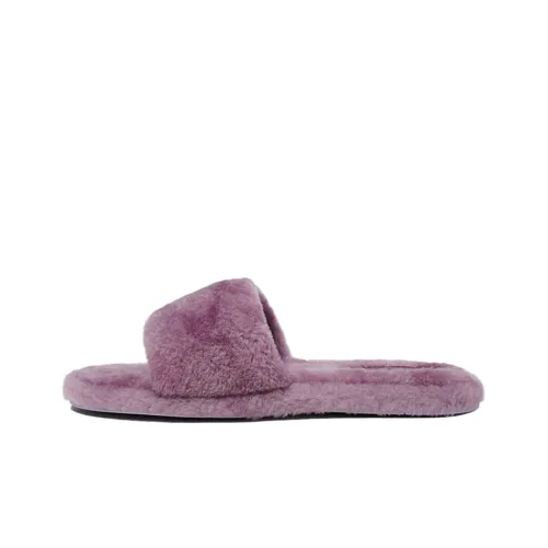 COACH Rubber Sole Quiet Slide Slippers Women's Purple