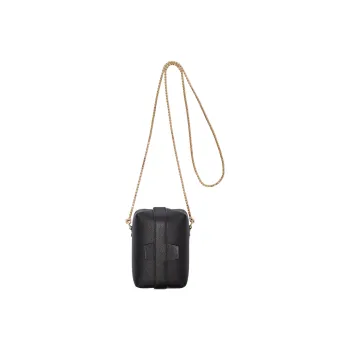 Valextra Tric Trac Calfskin Box Bag Handbag Shoulder Bag Crossbody Bag Extra Mini Women's Black