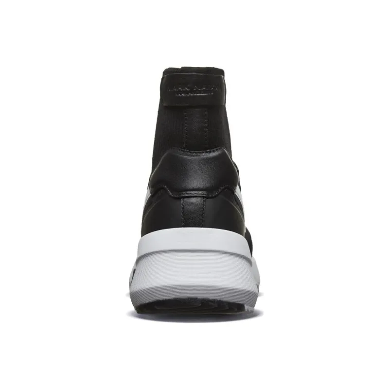 Skechers MARK NASON Anti-Slip And Wear-Resistant Breathable High-Top Sports Casual Shoes Women's Black White-3