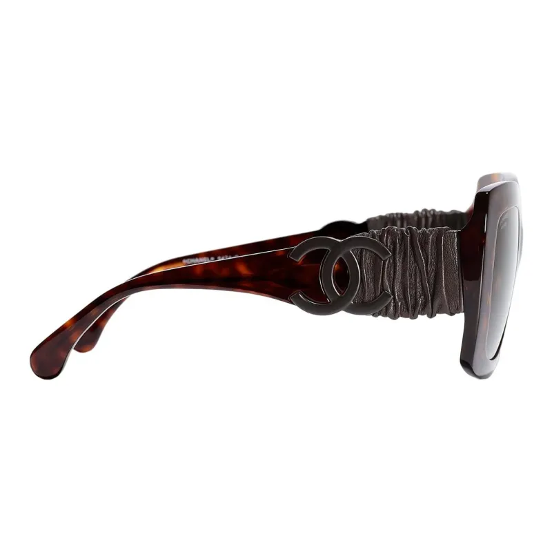 CHANEL Plate Frame Square Sunglass Unisex-2