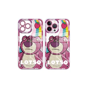 Disney Apple Oil Painting Style Cute Lotso High Transparency Protective Case