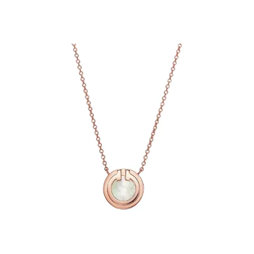 TIFFANY & CO. T Necklaces Women's Rose Gold