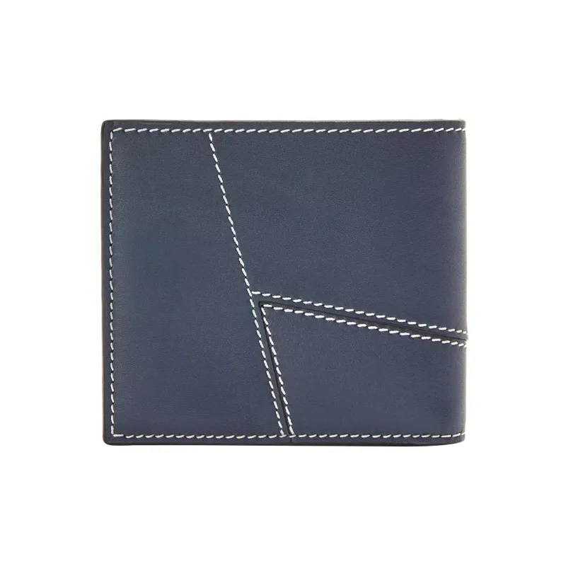 LOEWE Puzzle Smooth Cow Leather Wallet Men's Marine Blue-1