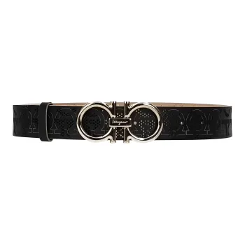 FERRAGAMO Elegant Fashion Casual Smooth Buckle Women's Width: 3.5cm