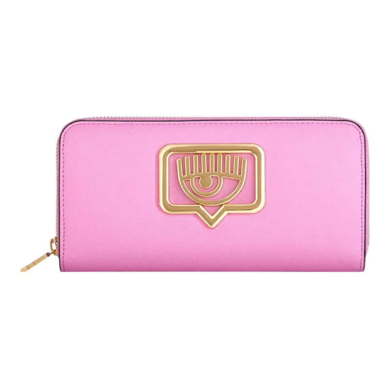 CHIARA FERRAGNI Eyelike Artificial Leather Wallet Women's Fuchsia-0