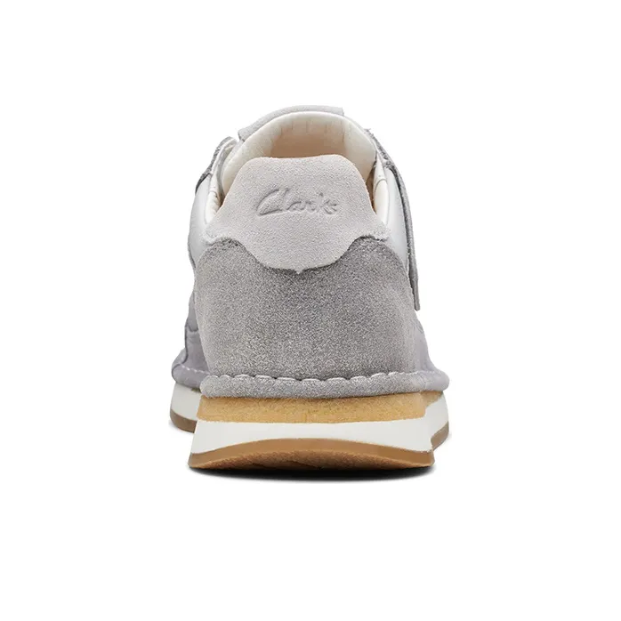 Clarks Low Top Casual Shoes Women's Light Gray-2
