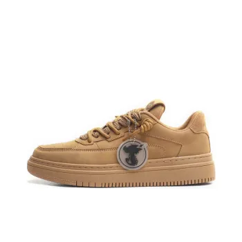 Jifffly Anti Slip Wear Resistant Low Top Skateboard Shoes Unisex Wheat