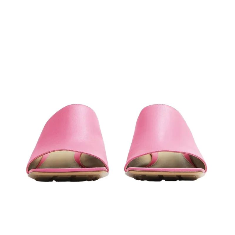 Bottega Veneta Stretch Abrasion Resistant Slide Slippers Women's Pink-3