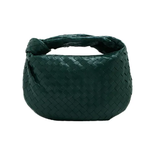 Bottega Veneta Jodie Shoulder Bag Teen Intrecciato Green