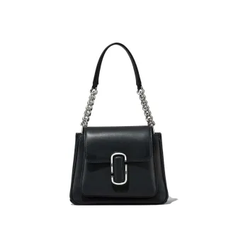 MARC JACOBS Smooth Leather Shoulder Bag Crossbody Bag Handbag Mini Women's Black
