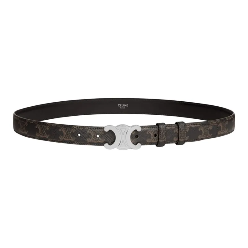 CELINE Medium Triomphe Belt In Triomphe Canvas-0