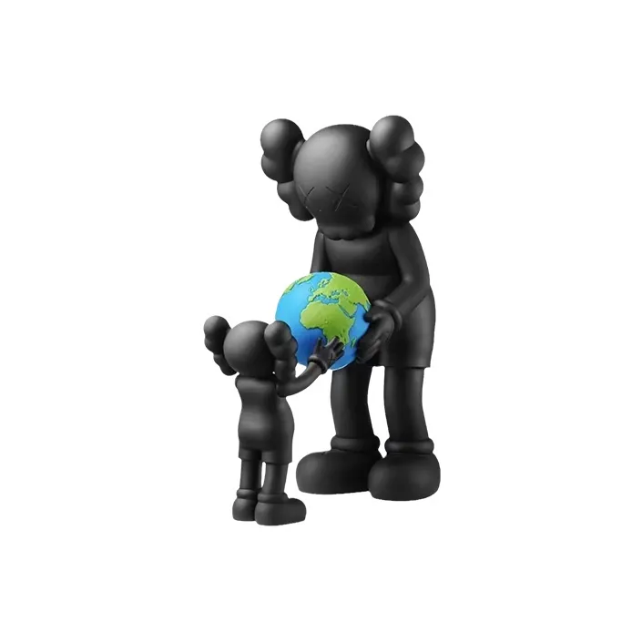 KAWS The Promise Vinyl Figure Set Brown/Black/Grey-0
