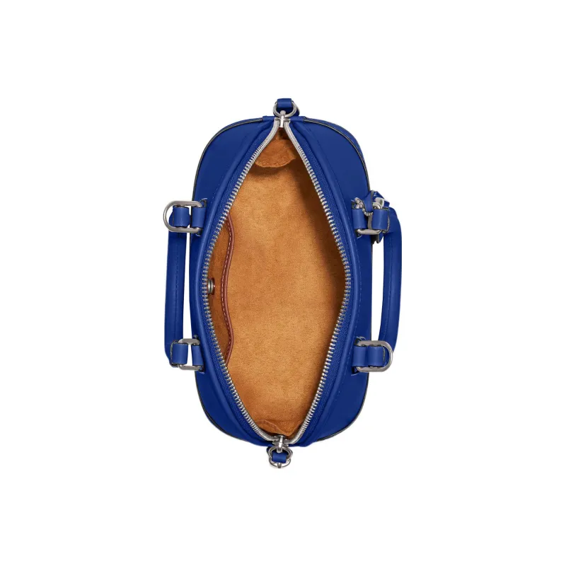COACH Revel Glove Tanning Shoulder Bag, Crossbody Bag, Handbag Medium Size Women's Blue-4
