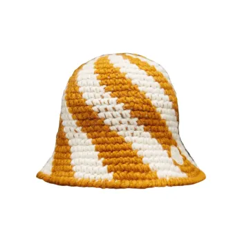 Moncler Bucket Hats Men Yellow/White