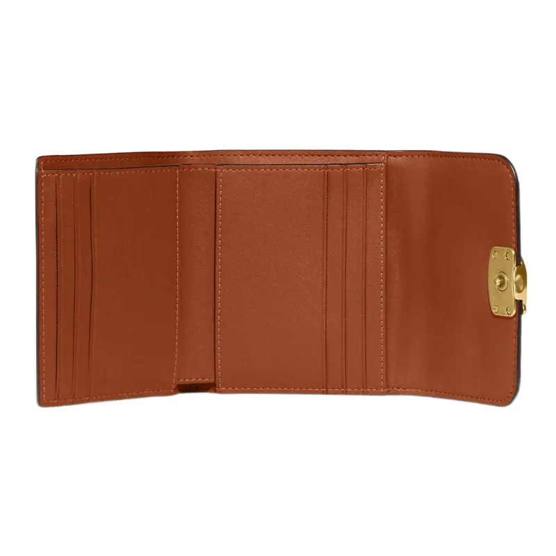 COACH Bandit Calfskin Card Holder Wallet Women's Red-1