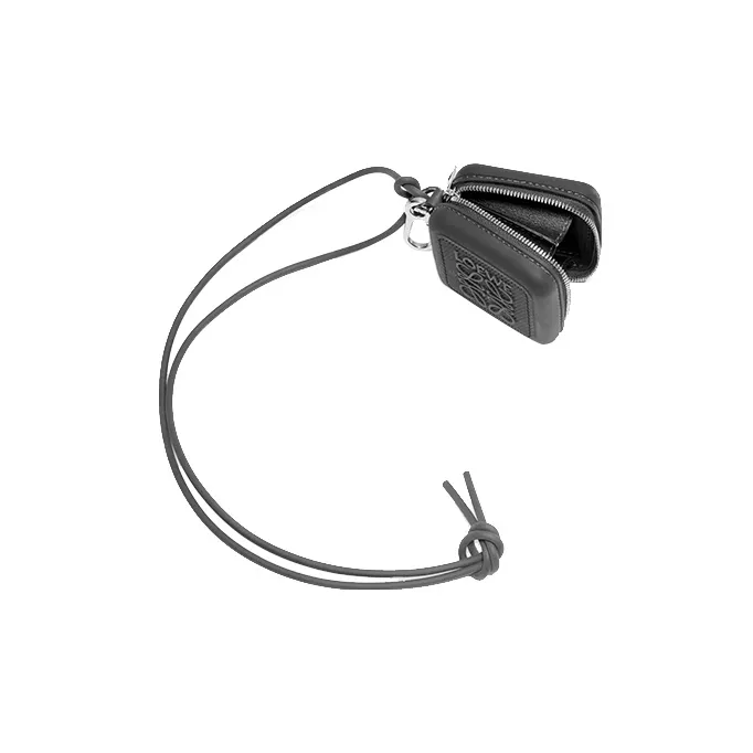 LOEWE Rubber Coin Purse Men's Black-3