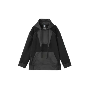 NORVINCY Deconstructed Style Applique Patchwork Casual Sweatshirt Unisex