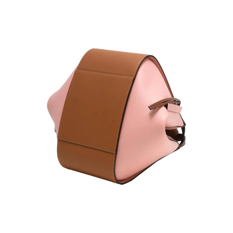 LOEWE Hammock Cow Leather Hammock Bag Shoulder Bag Crossbody Bag Handbag Women's Brown/Pink-3