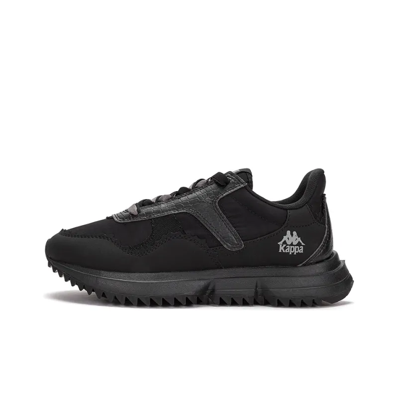 Kappa Anti Slip Wear Resistant Low Top Running Shoes Unisex Black-0