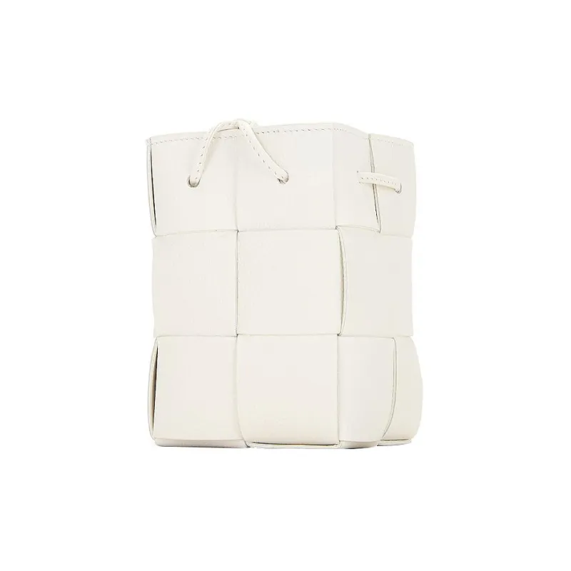 Bottega Veneta Leather Bucket Bags Crossbody Bag, Shoulder Bag Women's White-2