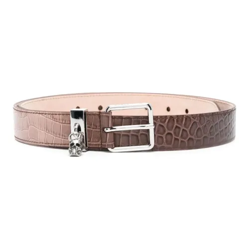 Alexander McQueen Leather Belts Women's Pink